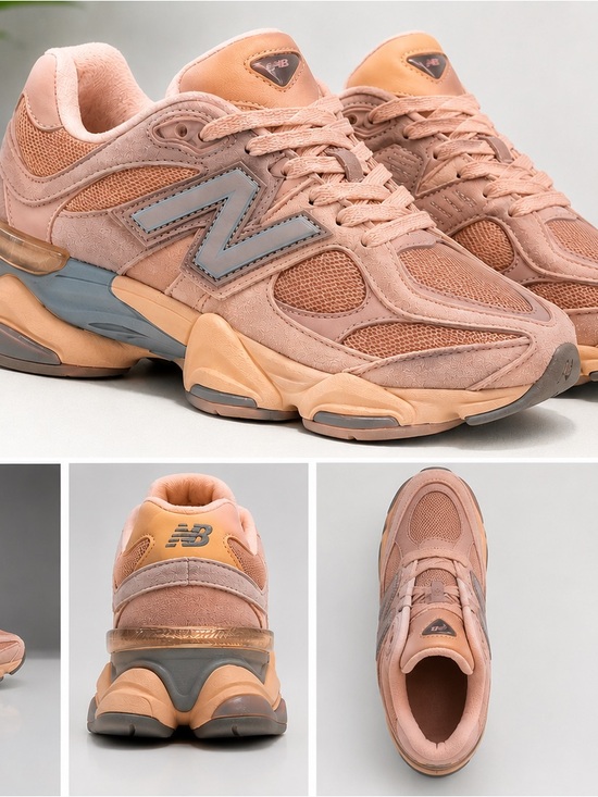 New Balance Shoes - New Balance Women’s Peach Suede & Mesh Sneakers with Gray Accents